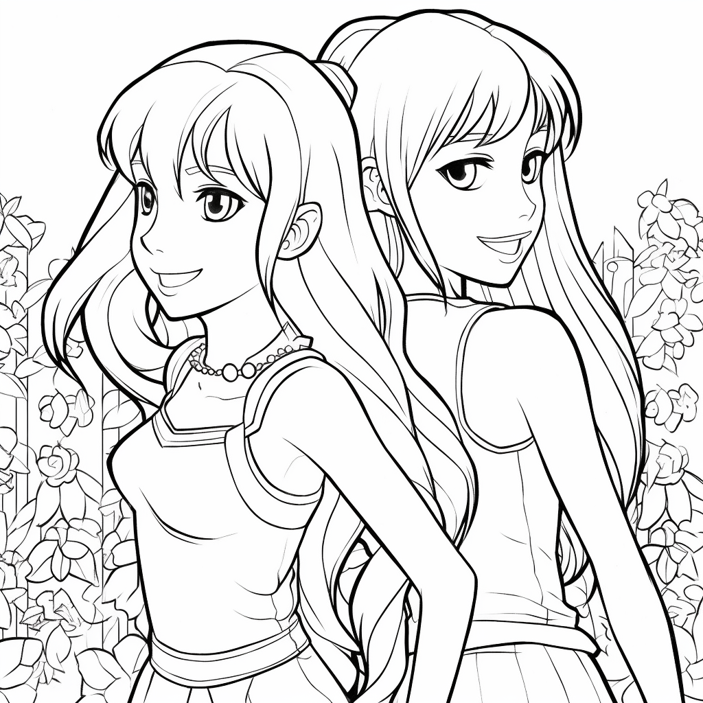 BFF (Best Friends Forever) 11 coloring page