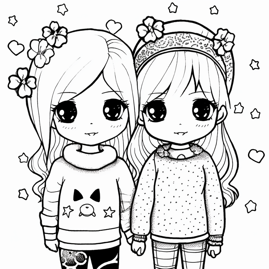 Desenho 19 de BFF (Best Friends Forever) para colorir