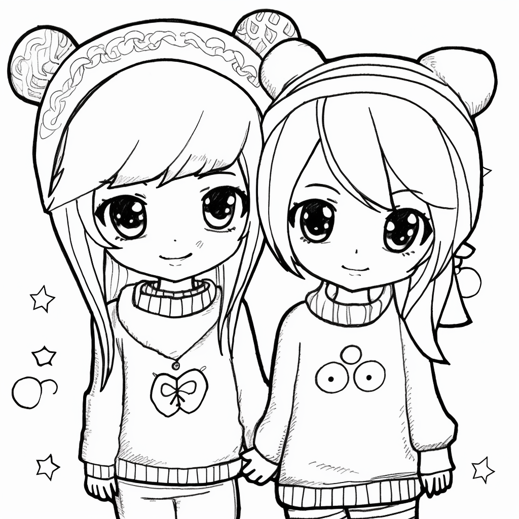 Desenho 14 de BFF (Best Friends Forever) para colorir