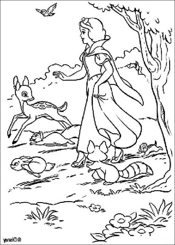 Drawing 12 of Snow White to print and color