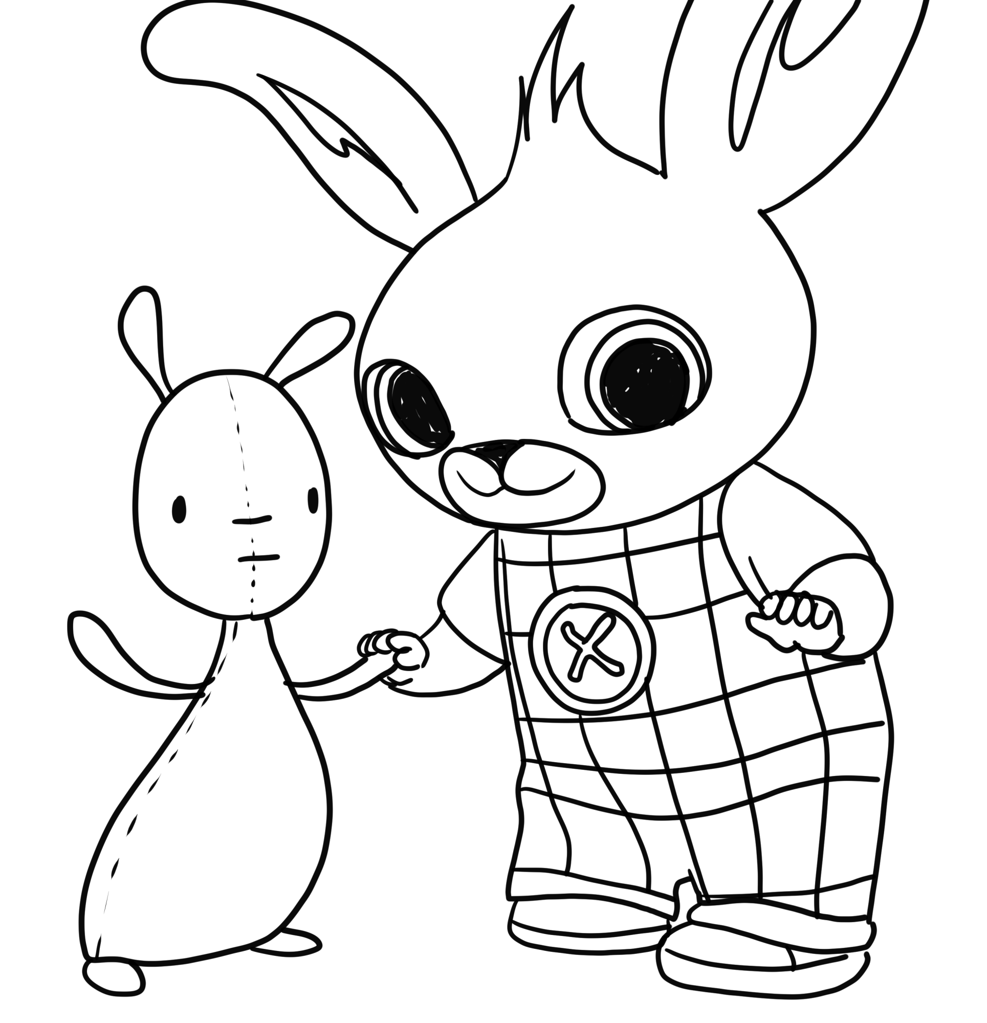 Drawing 2 from Bing coloring page