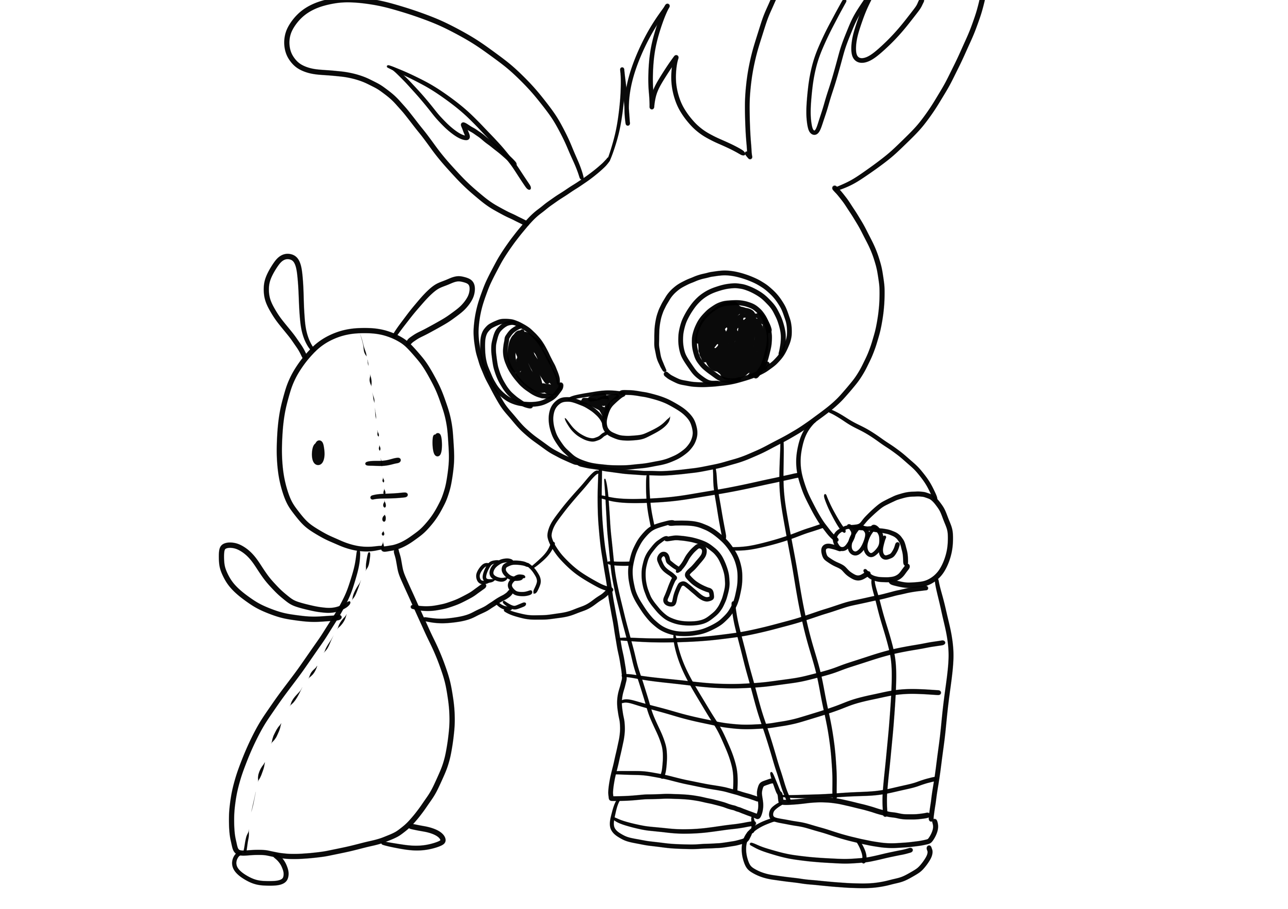 Bing and Flop coloring page