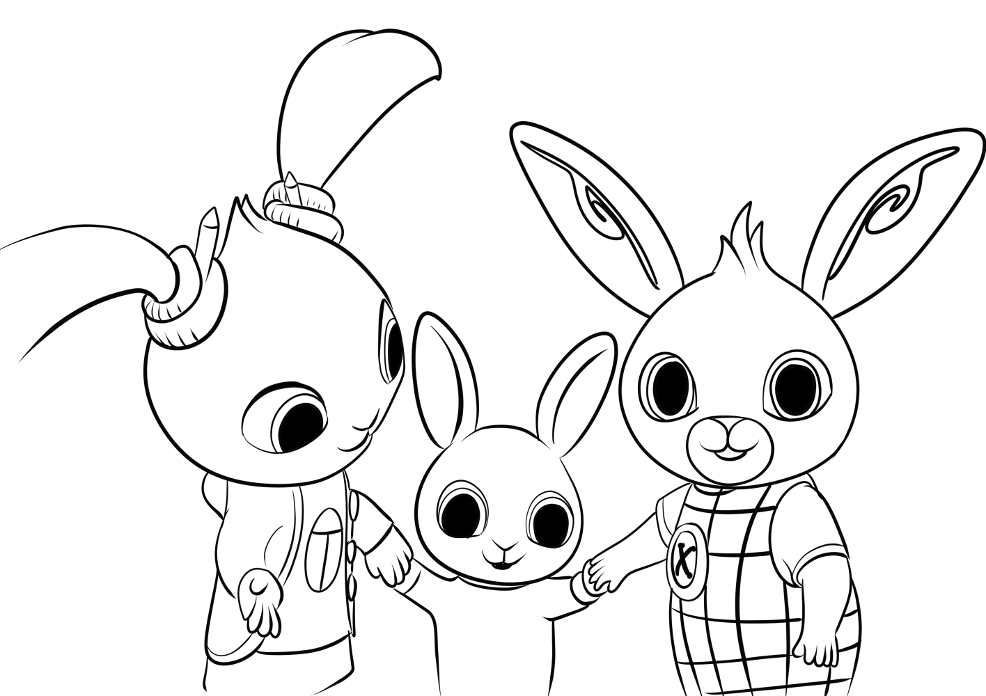 Bing, Charlie, Coco coloring page