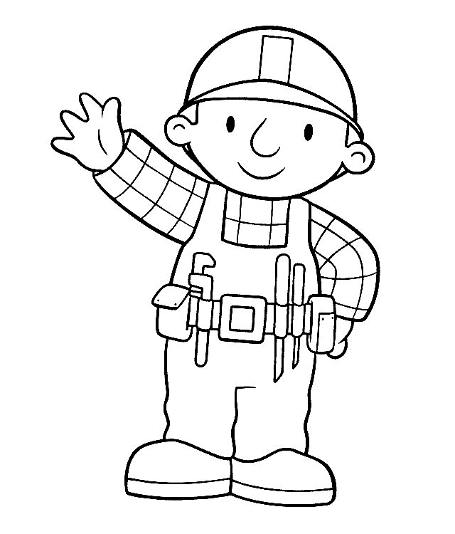 Drawing 4 from Bob the Builder coloring page to print and coloring