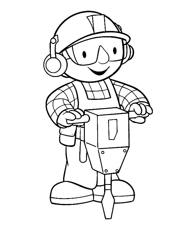 Drawing 5 from Bob the Builder coloring page to print and coloring