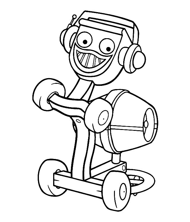 Drawing 7 from Bob the Builder coloring page to print and coloring