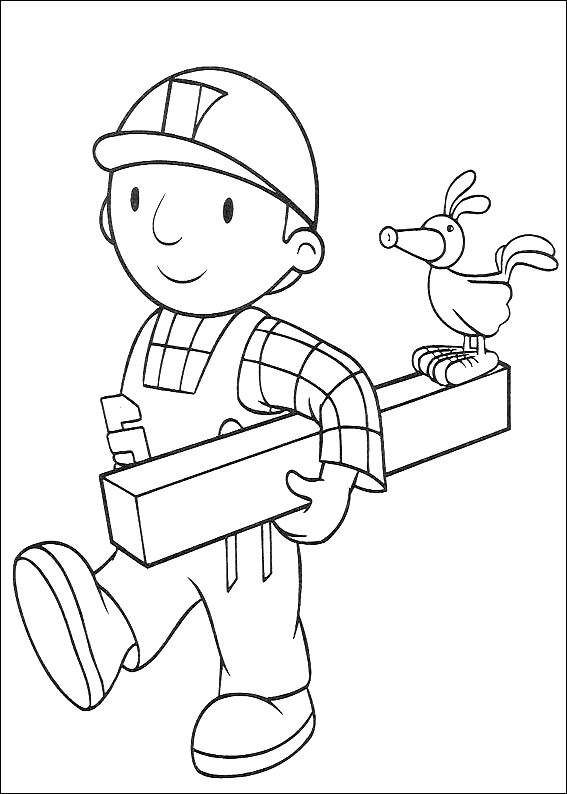 Drawing 9 from Bob the Builder coloring page to print and coloring