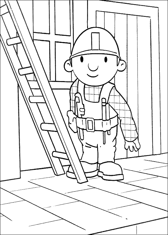 Drawing 12 from Bob the Builder coloring page to print and coloring