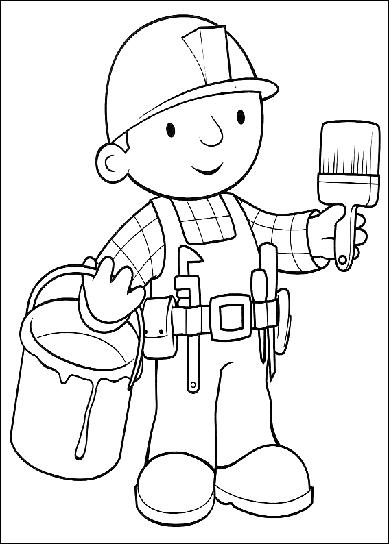 Drawing 18 from Bob the Builder coloring page to print and coloring