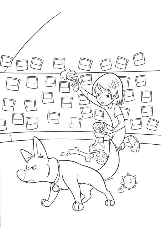 Drawing 9 from Bolt (Disney) coloring page to print and coloring