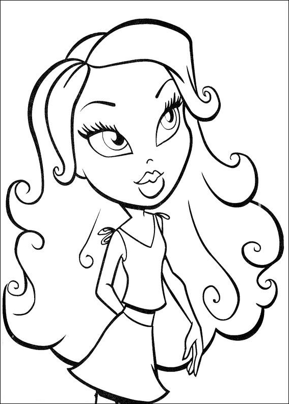 Drawing 1 from Bratz coloring page