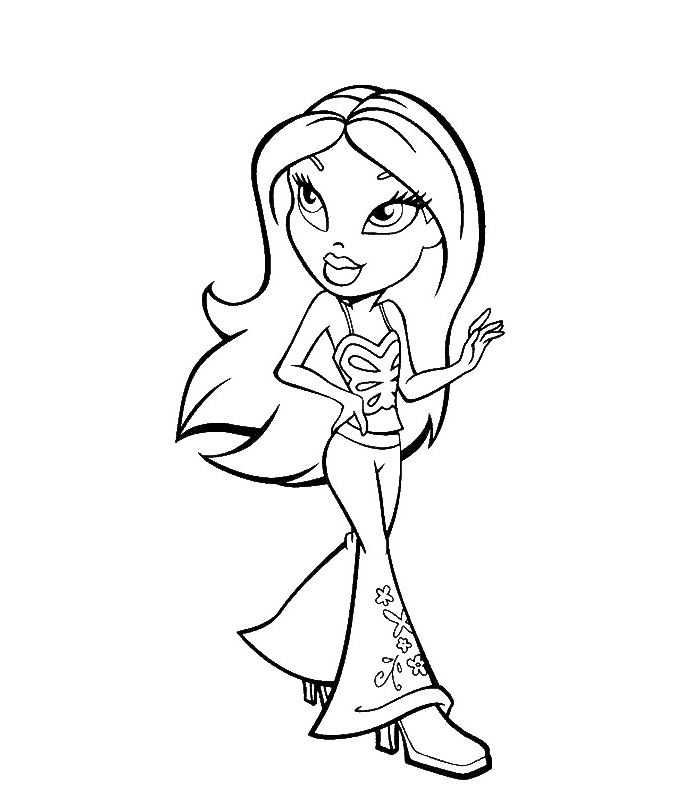 Bratz drawing 16 to print and color