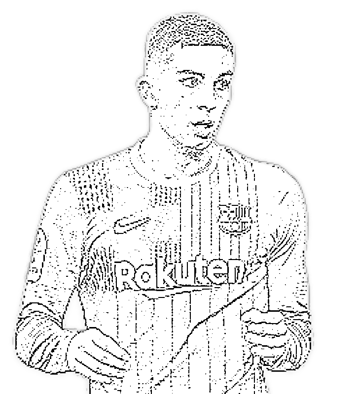 Ferran Torres Garcia football page to print and color