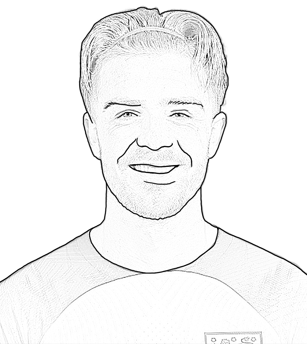 Coloriage de Jack Grealish de Football  imprimer et colorier