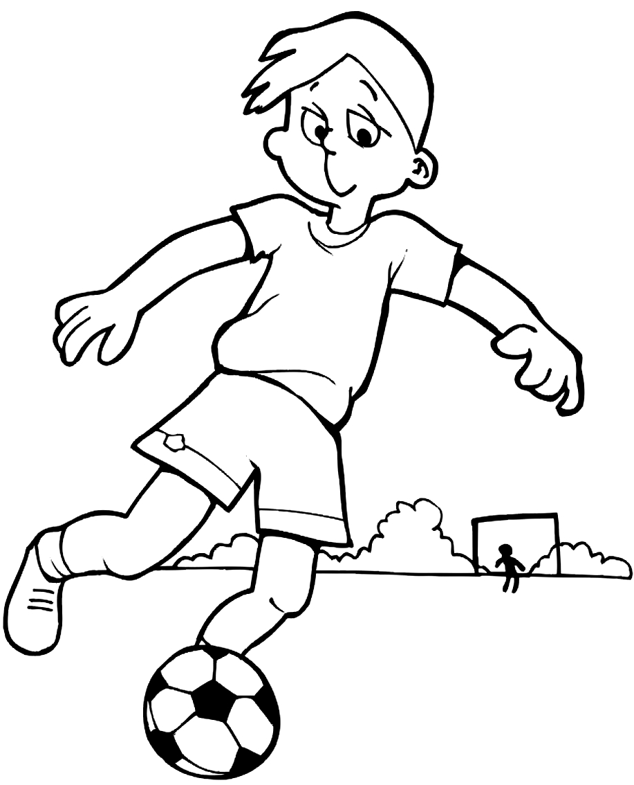 Soccer 1 drawing to print and color