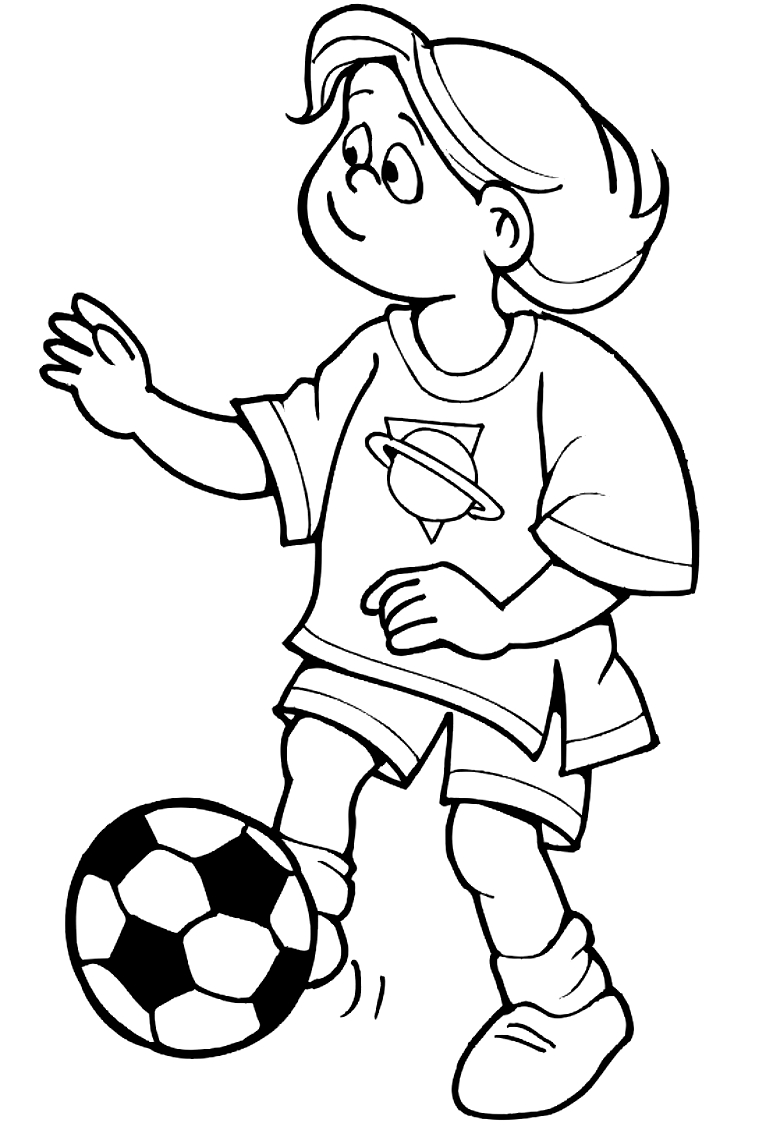 Desenho 8 de Futebol para imprimir e colorir