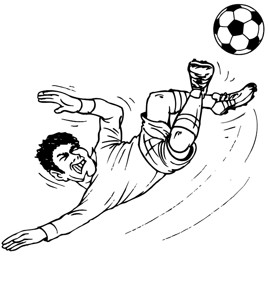 Soccer 16 drawing to print and color