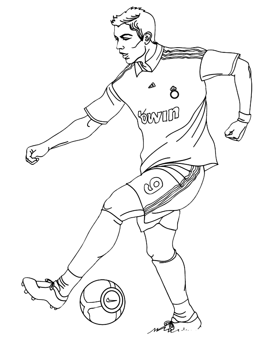 Soccer 20 drawing to print and color