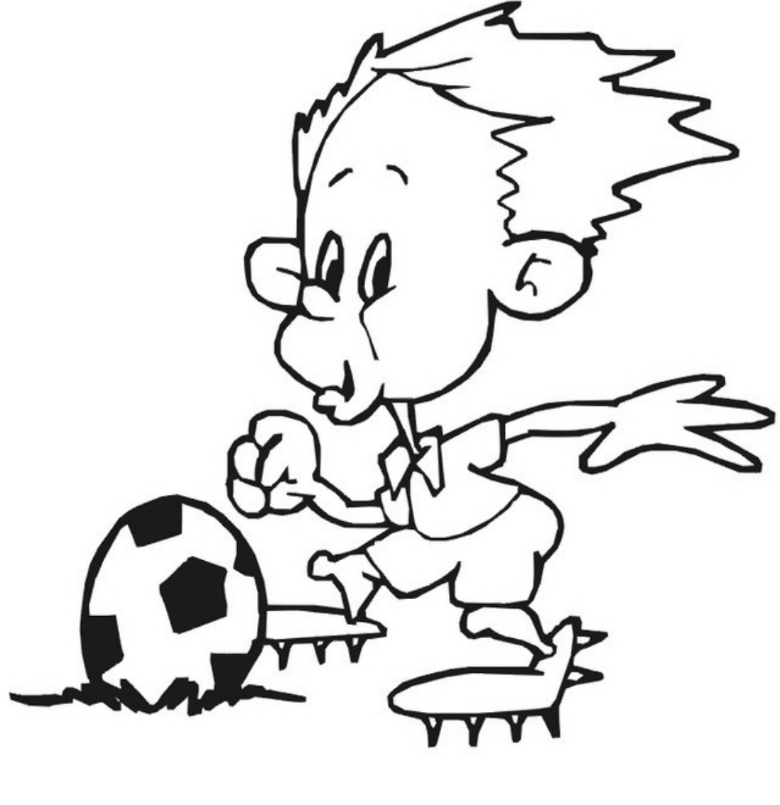 Drawing 22 from Soccer coloring page to print and coloring