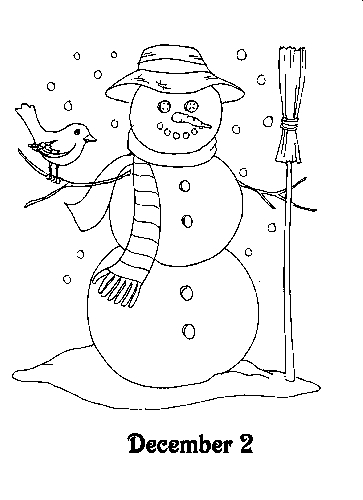 Drawing 2 from Advent calendar coloring page to print and coloring