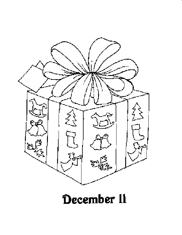 Drawing 11 from Advent calendar coloring page to print and coloring