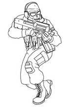 Desenhos de Call of Duty para colorir