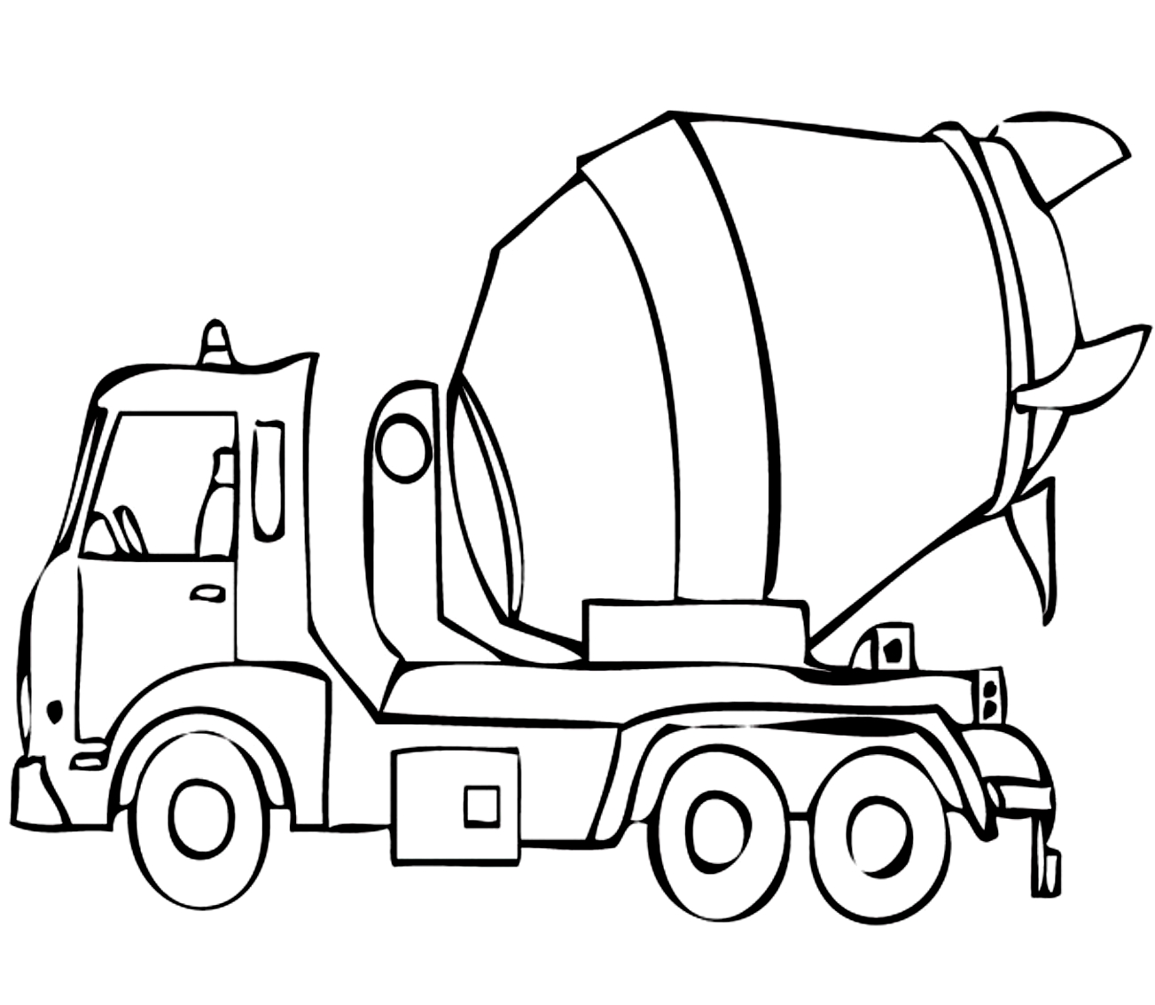 Drawing 1 from Truck coloring page to print and coloring