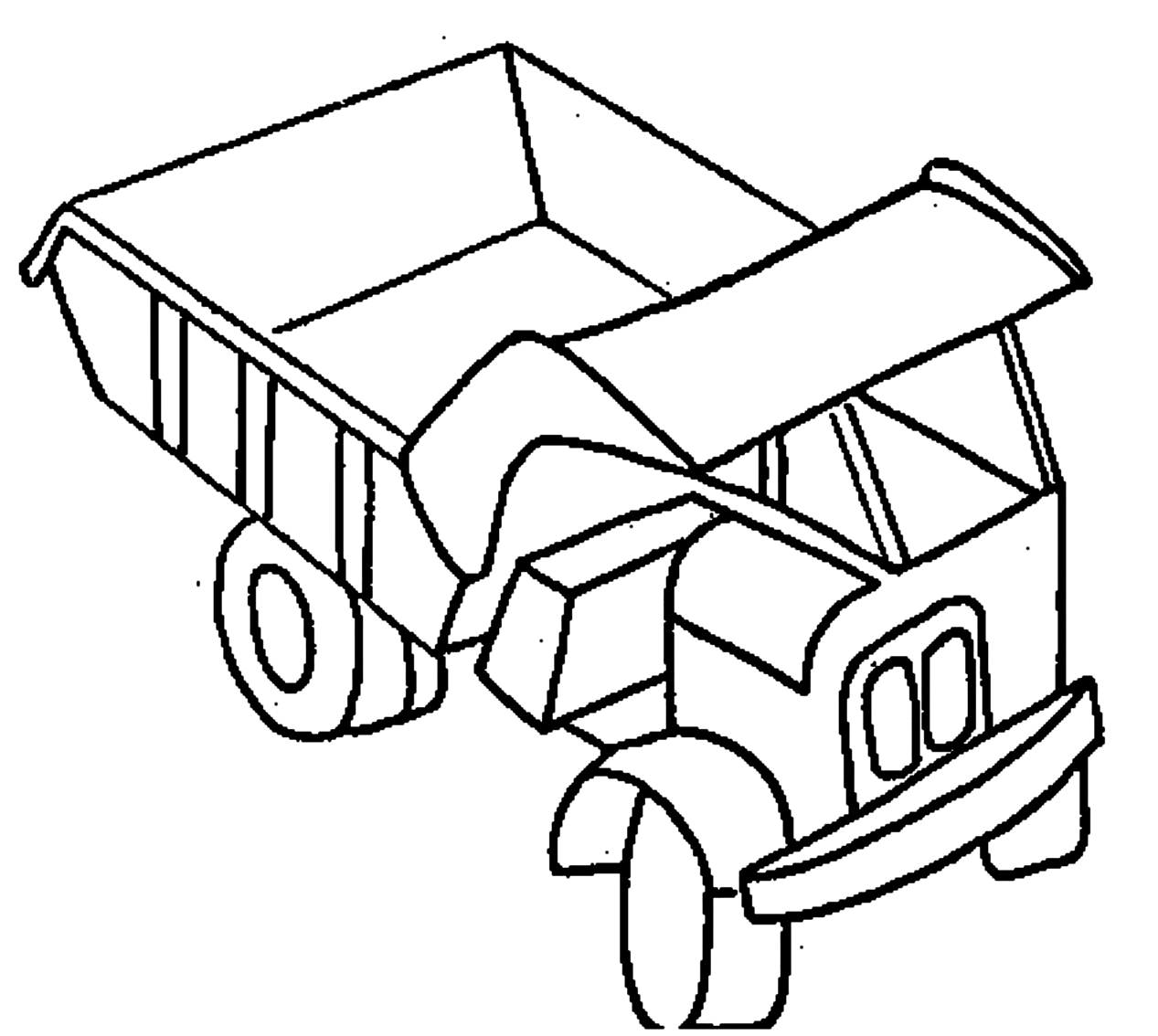 Drawing 3 from Truck coloring page to print and coloring