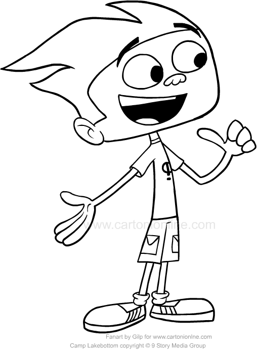 McGee (Camp Lakebottom) coloring page to print and color
