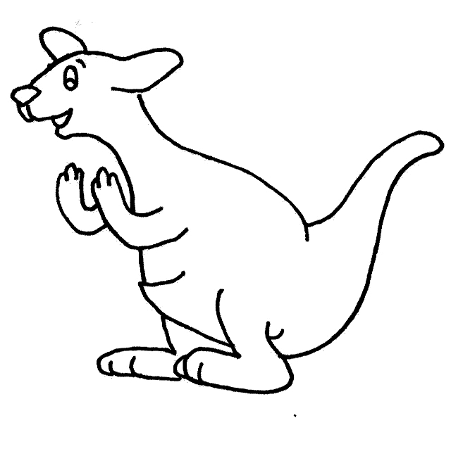 Drawing 11 from Kangaroos coloring page to print and coloring