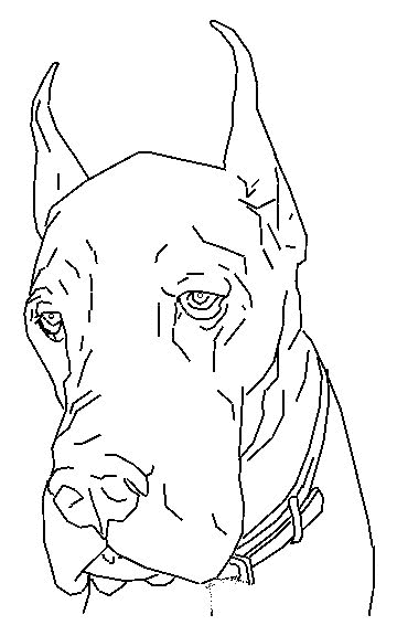 Dibujo 3 de perros para imprimir y colorear