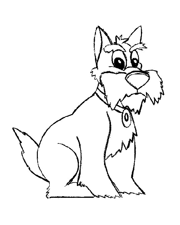 Drawing 8 from dogs coloring page to print and coloring