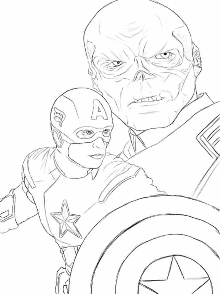 Captain America 29  coloring pages to print and coloring