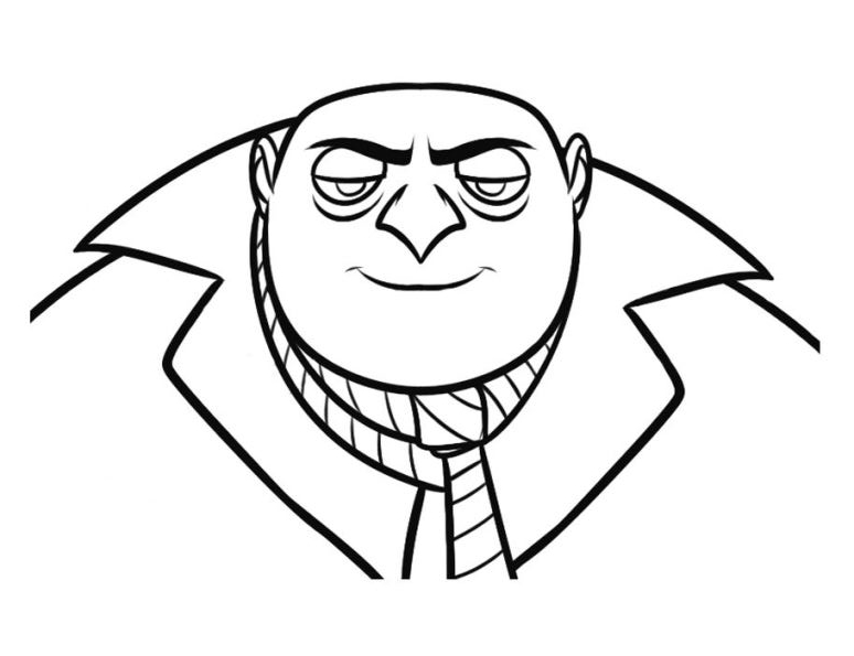 Drawing 7 from Despicable Me coloring page to print and coloring