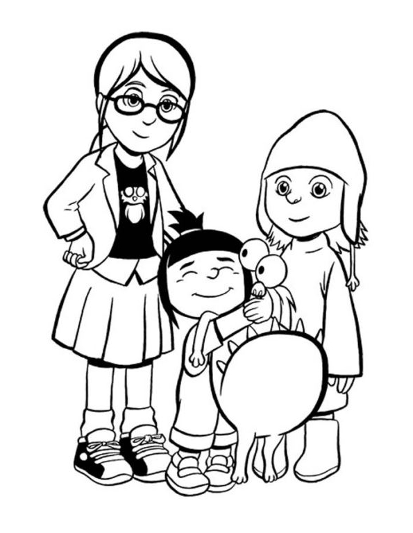 Drawing 12 from Despicable Me coloring page to print and coloring
