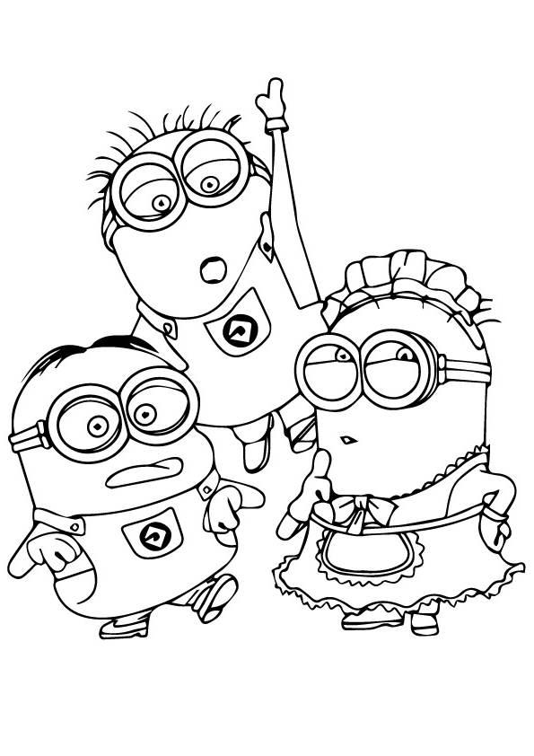 Drawing 19 from Despicable Me coloring page to print and coloring