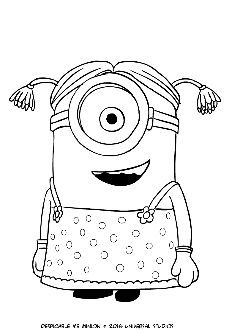 Disegno del Minion Carl -  Cattivissimo Me