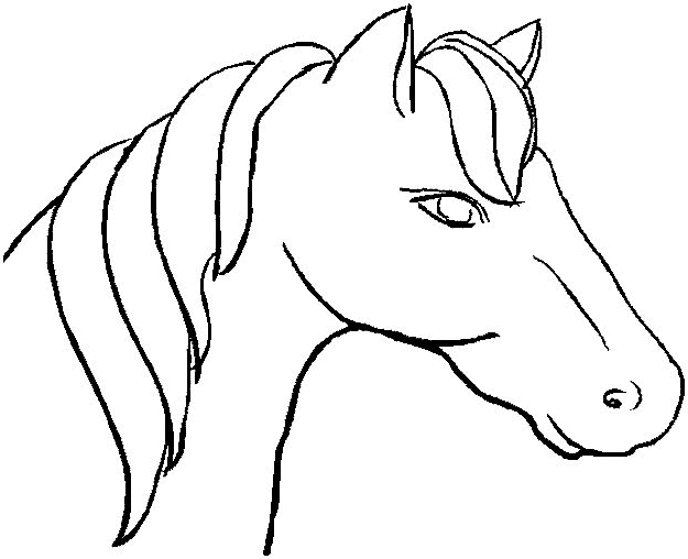 Dibujo 10 de caballos para colorear
