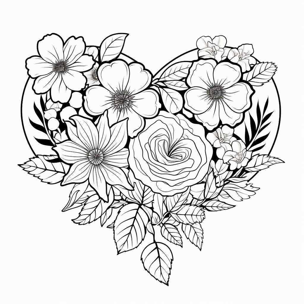 heart 37  coloring page to print and coloring