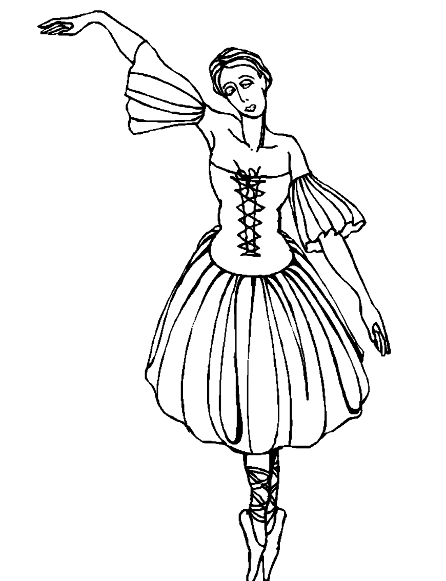 Coloriage 16 des Danse  imprimer et colorier