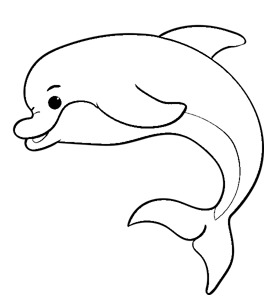 Disegno da colorare di delfino n.25