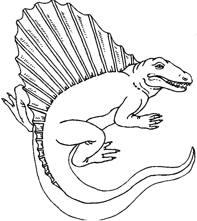 Drawing 5 from Dinosaurs coloring page to print and coloring