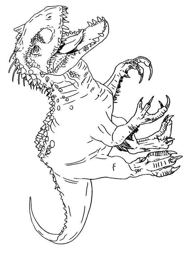 Drawing 15 from Dinosaurs coloring page to print and coloring