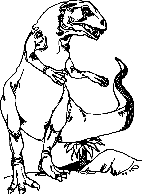 Drawing 16 from Dinosaurs coloring page to print and coloring