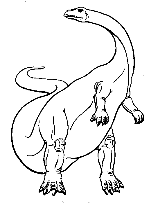 Desenho 23 de Dinossauros para imprimir e colorir