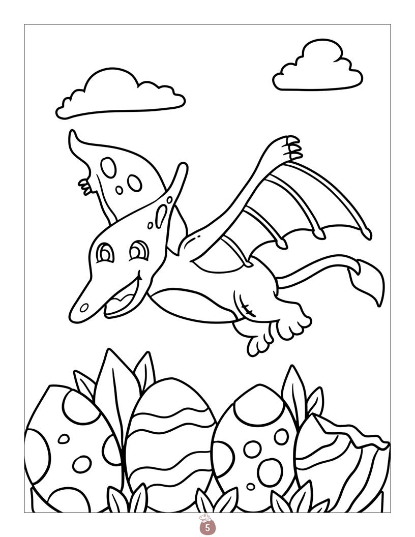 Dinosaurie målarbok för barn
