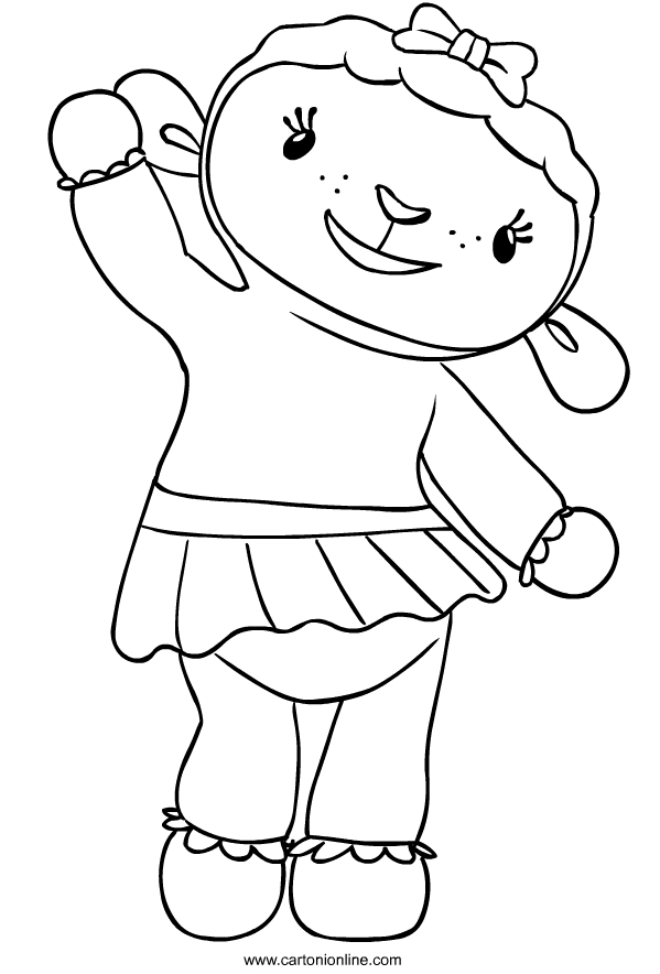 Lammie from Doc Mcstuffins coloring pages to print and coloring