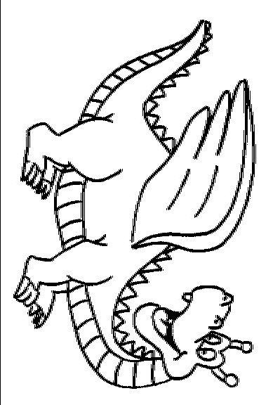 Dibujo 10 de dragones para imprimir y colorear