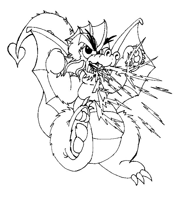 Drawing 19 from dragons coloring page to print and coloring