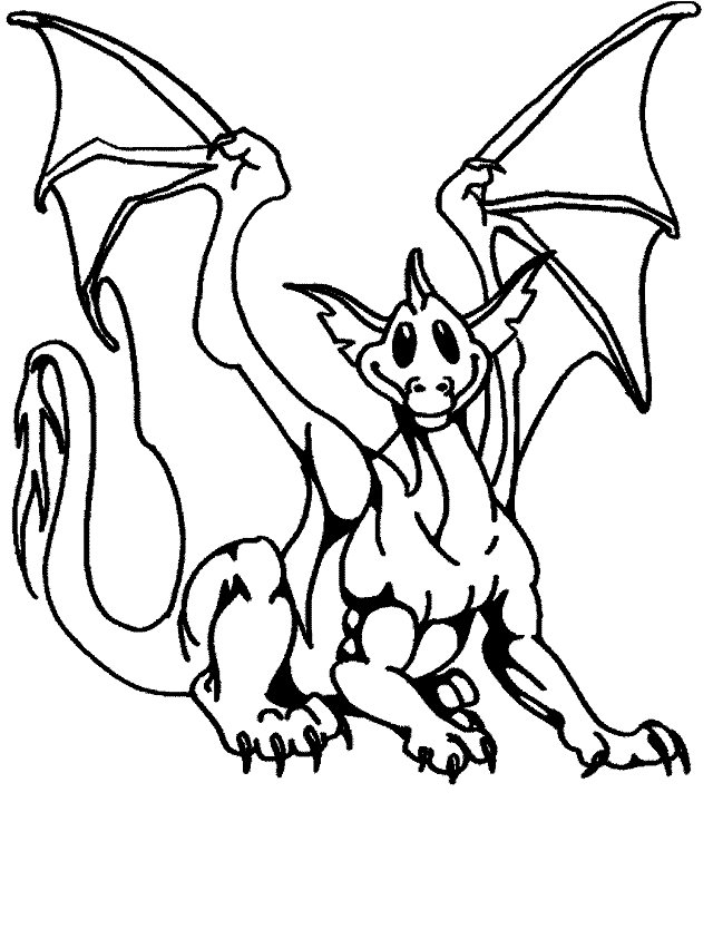 Dibujo 23 de dragones para imprimir y colorear